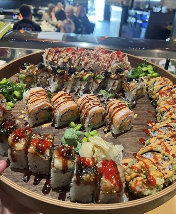 Assorted sushi platter